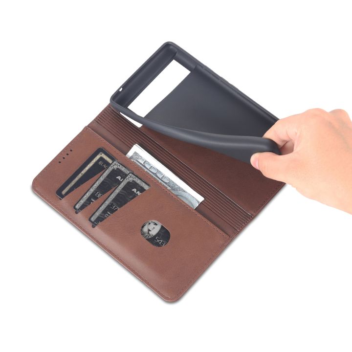 For%20Google%20Pixel%206%20Pro%20AZNS%20Magnetic%20Calf%20Texture%20Horizontal%20Flip%20Phone%20Leather%20Case%20-%20Image%207