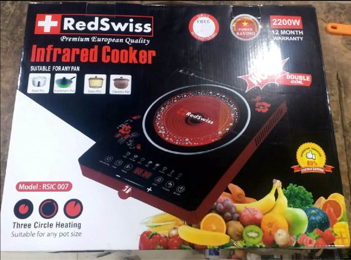 RedSwiss Infrared Cooker RSIC-007 [INVERTER] Using any Pot | 2200 Watt ...