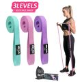 MKAS Fitness Long Resistance Bands Workout Fabric Set Exercise Elastic Booty Bands For Pull Up Woman Assist 3-Piece Leg. 