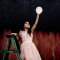 Moon Light Study Creative DIY Moon Light Led Bed Desk Lamp Gift. 