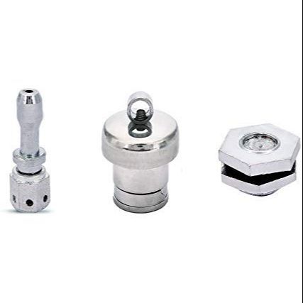 Pressure Cooker Accessories Combo Pack / Whistle Regulator Vent Pipe - Steel Weight Whistle & Silver Safety Valve for All Pressure Cookers Combo Pack / Pressure Cooker Weight/Citi-3 Pieces Set