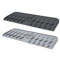 1 Piece Water Kitchen Faucet Water Catcher Mat Large Sink Splash Pad Countertop Protector Grey. 