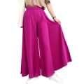 Women’s Wide Leg Palazzo Pants – Premium Micro Cherry Fabric.