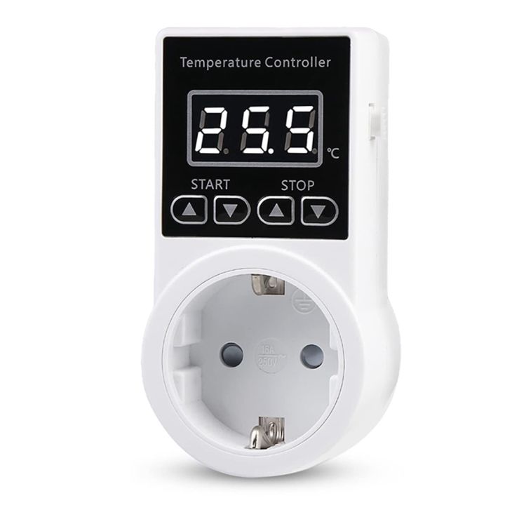 1Pcs Thermostat Socket with Sensor, Digital Temperature Controller ...