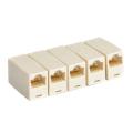 RJ45 Lan Jointer White (5PCS) / RJ45 Ethernet Lan Cable Joiner Coupler Connector Coupler Jointer.