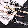 LED Display Digital Touch Screen Diamond Cutting Stones Design Gorgeous Look Fashion Bracelet Wristwatch For Girls Women. 