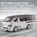 1:32 Toyota Hiace Van Diecasts Alloy Car Luxurious Simulation Toy Vehicles Metal Car 6 Doors Open Model Car Sound Light Toys. 