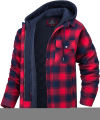 5XL Men Shirts Winter Men's Flannel Hood Shirt Jacket Men High Quality Thick Plush Warm Hoodie Coat Loose Casual Shirts for Men. 