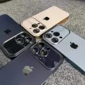 Auto Focus with Large Window Electroplating Frame Phone Case for Apple iPhone 15 Series 14 Series 13 Series 12 Series 11 Series. 