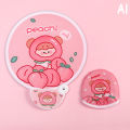 Collapsible Fan Creative Summer Small Fresh Cute Cartoon Portable Cool Fan Hand Fan Round Pocket Fan New Cherry Super Store.