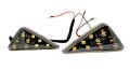 Motorcycle body indicator light or Motorcycle Universal Euro Triangle Flush Mount Smoke Amber LED Light Yellow. 