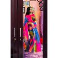 Exclusive Designer Hand Print Resom Silk Saree / Dhupian cotton For Stylesh & fashionable best dress for women .. 