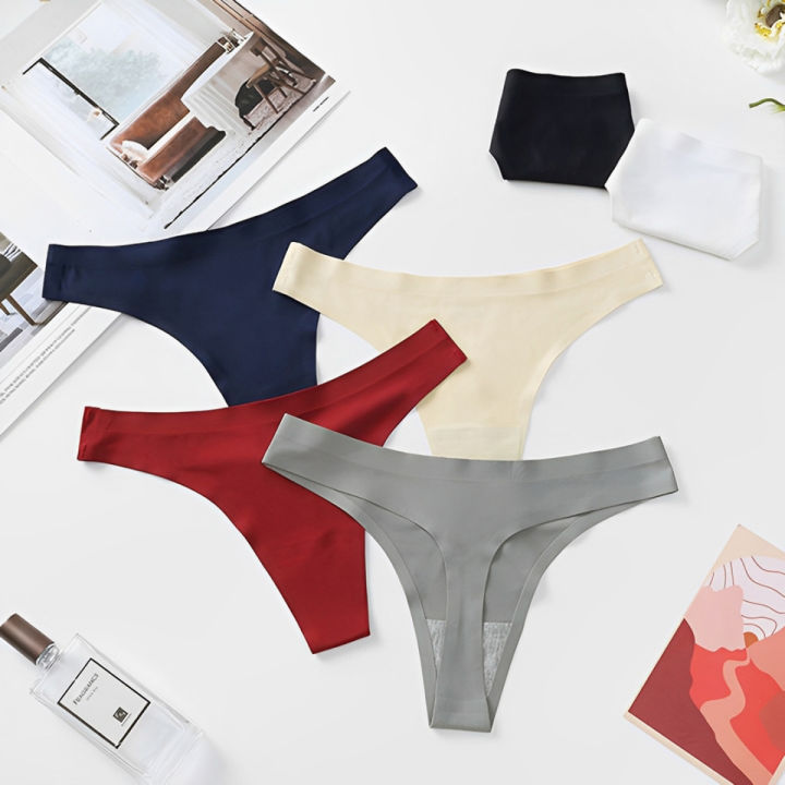 Elegant%20Girls%20Ice%20Silk%20Panties%20Comfort%20Fit%20Seamless%20Multicolor%20Underwear%20all%20Occasion%20-%20Image%202