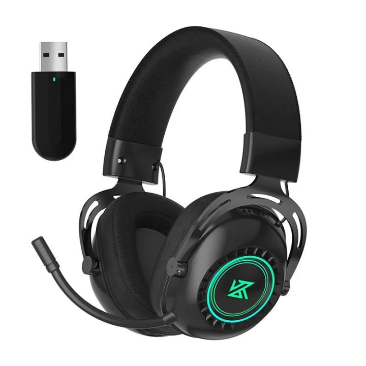 KZ GP20 Game Headset Noice Cancelling 2.4G True Wireless Headphones Bluetooth-Compatible 5.0 RGB Bluetooth Wireless Earphone