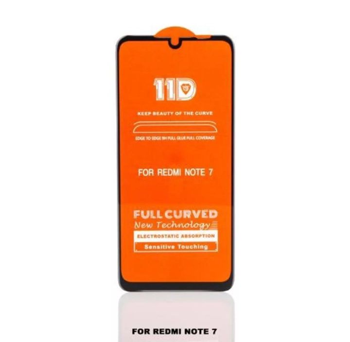 For%20Xiaomi%20Redmi%20Note%207%20Tempered%20Glass%20Screen%20Protector%20(9D/11D)-Black%20-%20Image%202