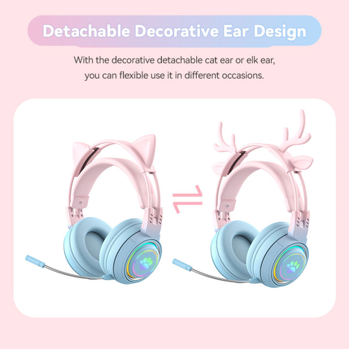 Cute%20Antlers/Cat%20Ear%20Wireless%20Bluetooth%20Headphone%20Gamer%20Earphone%20Gaming%20Headset%20With%20RGB%20Light%20For%20Child%20Kid%20Cute%20Girl%20Gifts%20-%20Image%202
