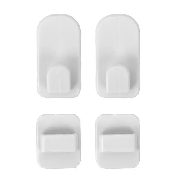 2%20Pair%20(4Pcs)%20Self%20Adhesive%20Plastic%20Hooks%20Holder%20Remote%20Control%20Sticky%20Hook%20Hanger%20TV%20Air%20Conditioner%20Key%20Wall%20Storage%20-%20Image%203