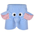 Men Elephant Boxer Shorts Funny Novelty Shorts Elastic Waist Humorous Underwear For Men Short Pants New Blue Pink Pajama Pants. 
