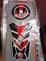 Motorcycle fuel tank pad sticker or bike tank pad for Yamaha Fzs -Black. 