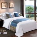European Style Bed Runners Luxury Embroidery Bed Flag Throw Runner Wedding Room Hotel Home Decoration Bed Tail Towel Pillowcase. 