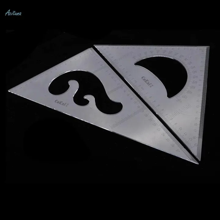 2%20Pack%2045/60%20Degree%20Geometry%20Triangle%20Ruler%20Drawing%20Drafting%20Set%20Clear%2030cm%20-%20Image%203