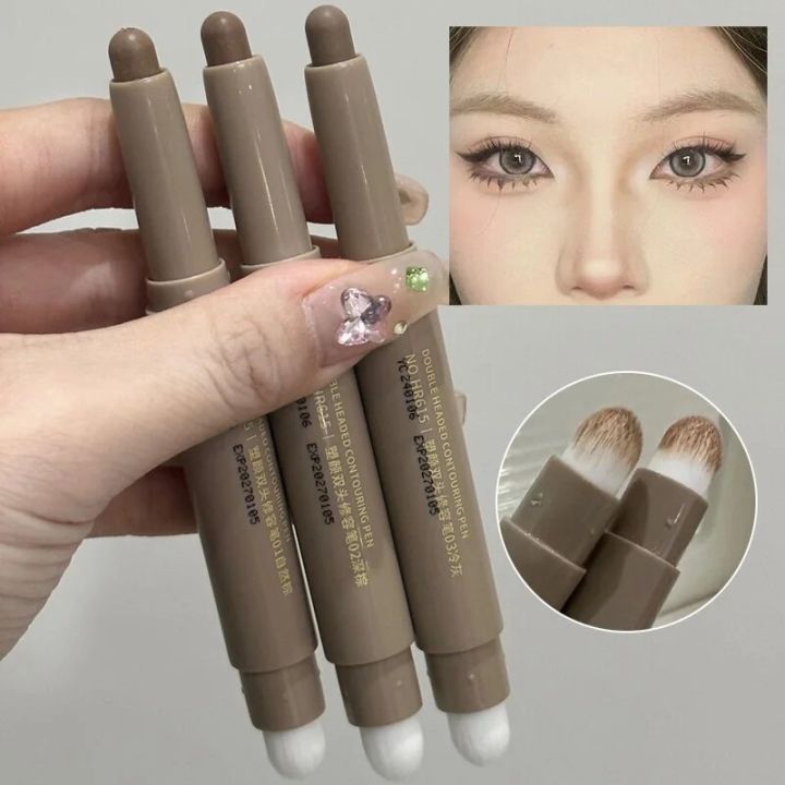 Double%20Head%20Contouring%20Pencil%20Natural%20Grey%20Brown%20Three-dimensional%20Nose%20Shadow%20Bronzers%20Contouring%20Concealer%20Makeup%20Stick%20-%20Image%202