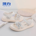 Huili Sandals Little Princess 2024 Summer New Fashion Soft Sole Beach Children's Student Girls' Shoes.