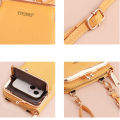 Bags for Women Ladies Soft Leather Cell Phone Bag Female Large Capacity Zipper Handbag Ladies Single Shoulder Purse.
