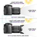 58MM Tulip Flower Lens Hood for Canon EOS 77D 80D 90D Rebel T8i T7 T7i T6i T6s T6 SL2 SL3 DSLR Cameras with Canon EF-S 18-55mm f/3.5-5.6 is Lens and Select Nikon Lenses. 