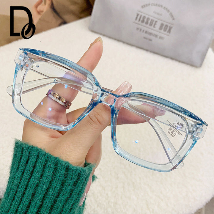Ultralight Cool Tawny Myopic Glasses Female Transparent Frame Ins Girl New