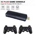 X2 Plus 128G 40000 Game GD10 Pro 4K Game Stick 3D HD Retro Video Game Console Wireless Controller TV 50 Emulator For PS1/N64/DC. 