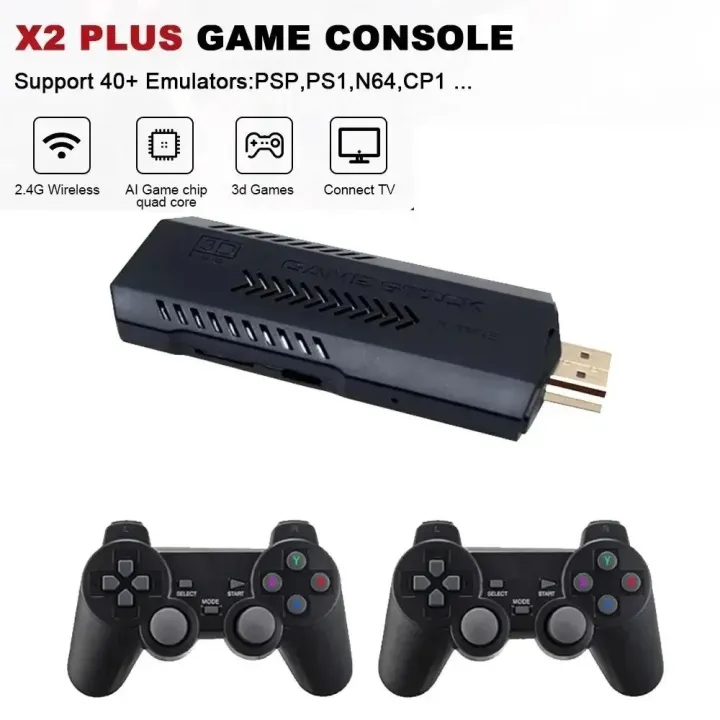 X2%20Plus%20128G%2040000%20Game%20GD10%20Pro%204K%20Game%20Stick%203D%20HD%20Retro%20Video%20Game%20Console%20Wireless%20Controller%20TV%2050%20Emulator%20For%20PS1/N64/DC%20-%20Image%202