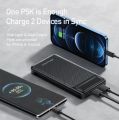 Awei P5K 10000mAh Dual USB Port Power Bank Fast Charging Micro USB and Type C Input Power Bank. 