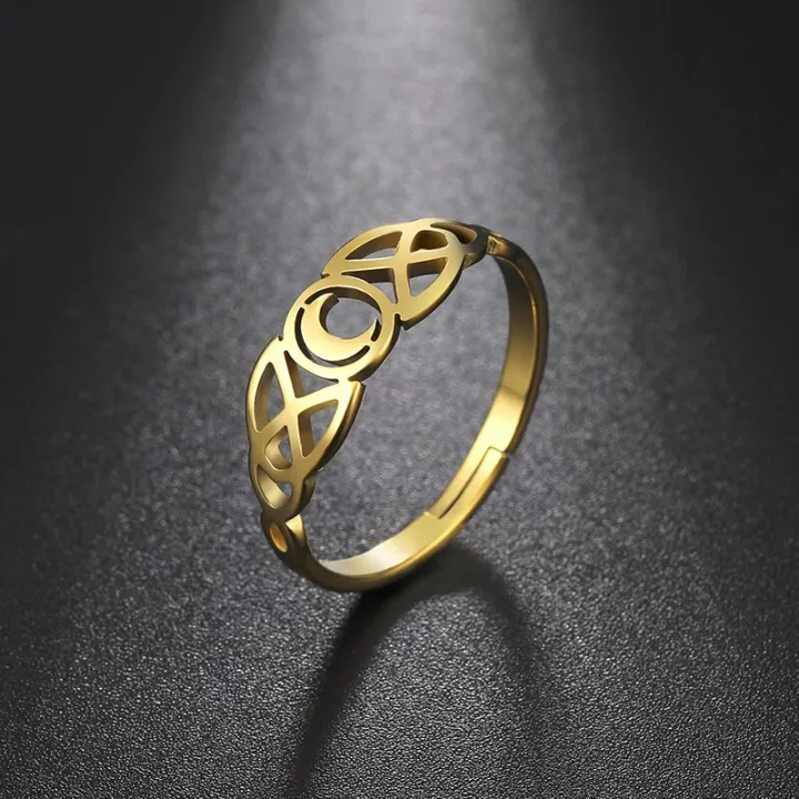 COOLTIME%20Moon%20Finger%20Ring%20for%20Triquetera%20Irish%20Knot%20Steel%20Color%20Stainless%20Steel%20Gifts%20for%20Men%20Lover%20Couple%20Rings%20Jewelry%20-%20Image%206
