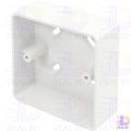 Molded PVC Box SINGLE Gang PVC Back Box For Gang Switches Gang Socket 86x85x33mm Faceplate Wall Mount Switch Socket White PVC Deep Box.
