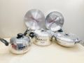 Family Pack 8-Piece Kiam Cookware Set Aluminium Model A950- Upgrade Your Kitchen Essentials With This High-Quality Set.