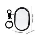Round PVC Transparent Cosmetic Bag Jewelry Organizer Waterproof Travel Portable Data Cable Earphone Coin Charger Storage Pouches. 