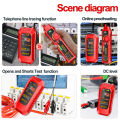 LAN Cable Tester RJ45 RJ11 Anti-Interference Network Cable Tester with Earphone Wire Tracer Ethernet Cable Telephone Line Tester. 