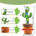 Dancing Cactus Talking Cactus Baby Toys Sing 120pcs Music Songs Recording USB Charger Repeats What You say Presents for Kids.