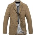 New Men Blazer Spring Autumn Cotton Denim Jackets Business Casual Slim Fit Solid Color Outwear Male Coat M-5XL Hot Selling. 