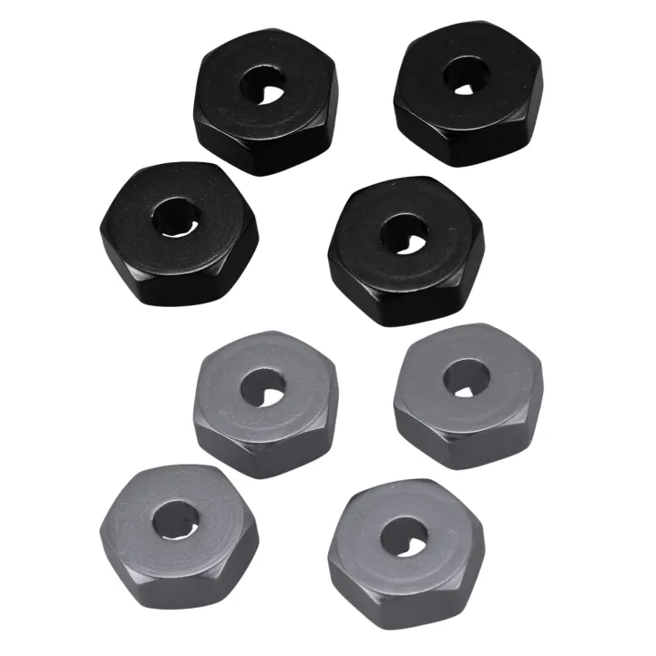 2%20Set%20Aluminum%20Alloy%2012mm%20Combiner%20Wheel%20Hub%20Hex%20Adapter%20Upgrades%20for%20Wltoys%20144001%201/14%20RC%20Car%20Spare%20Parts,Black%20&%20Grey%20-%20Image%203