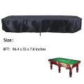 8Ft Billiard Pool Table Cover with Drawstring Durable Waterproof Table Cover for Rectangle Table, Black.