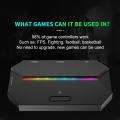 G6L Gaming Keyboard Mouse Converter Portable Wired Mobile Controller Adapter for Nintend Switch Xbox One PS3 PS4 Game Console. 