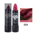 Glitter Lipstick Waterproof Long Lasting Pearlescent Metallic Lipstick Black Lipgloss Women Lips Makeup Cosmetic.