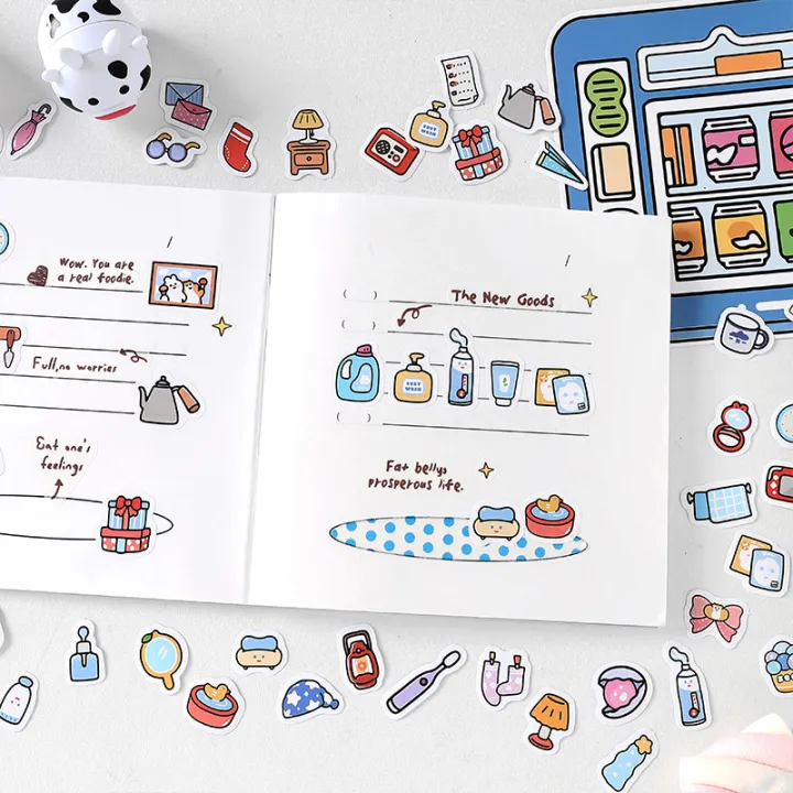 100%20pcs%20Kawaii%20Cartoon%20small%20Stickers%20Cute%20Mini%20Decorative%20Scrapbooking%20accessories%20Adhesive%20Diy%20junk%20journal%20supplies%20-%20Image%203