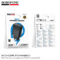 BoroFone BAS73A PD 20W Fast Charger PD20W Super Fast Charger Adapter EU Plug 20 Watt Fast Charger Only Adapter -Black. 