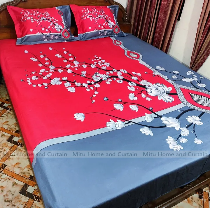 King%20Size%20Full%20Panel%20Bedsheet%20With%20Pillow%20Cover%20Chador%20Set%207.5%C3%978.5%20Feet%20Full%20Cotton%20Fabric%20%20Red%20,%20Blue%20,%20Pink%20,%20Green%20-%20Bed%20Sheet%20-%20bed%20sheet%20home%20tex%20-%20Image%205
