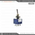 3 Pin / 6 Pin - SPDT and DPDT Self-Lock TOGGLE Switch MTS202 AC 125V 6A or 250V 3A Switch Single/Double Pole Double Throw(SPDT) ON-OFF-ON/OFF-ON-OFF Miniature Toggle Switches. 