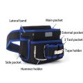 Multifunctional Oxford Cloth Electrician Waist Bag Multi-Pocket Waterproof Electricians Belt Bag Anti-Fall Tool Bag Maintenance.
