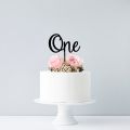 One First Birthday Cake Topper DIY Baking Supplies Wood Letter Cake Decoration Tools Dessert Party Decor Birthday Favor. 